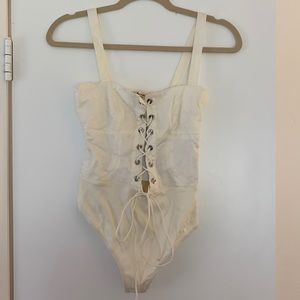 COPY - For Love and Lemons Ivory Bodysuit